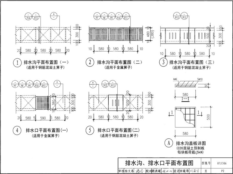 07j306-p2樹(shù)脂排水溝排水口圖集