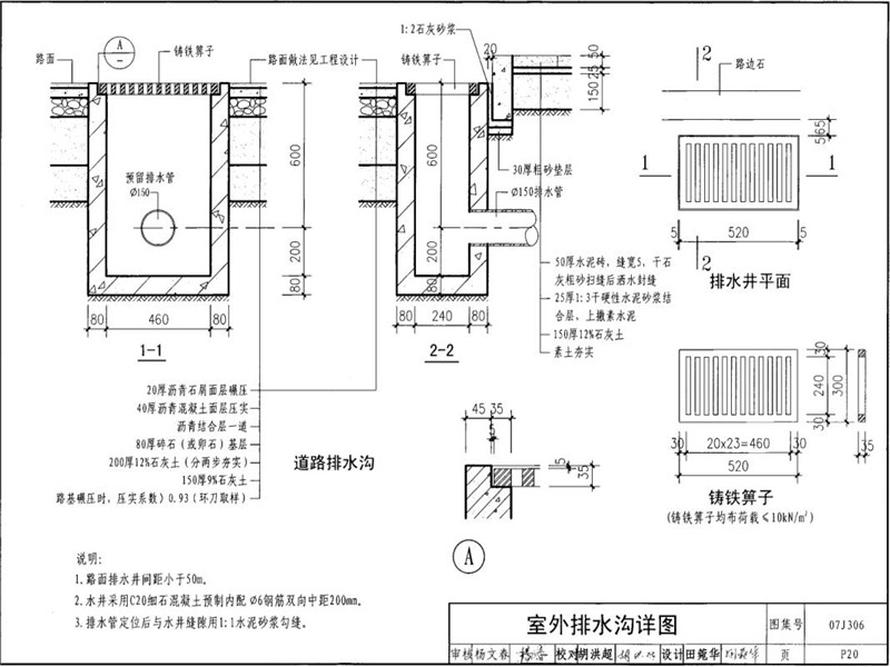 室外樹(shù)脂排水溝蓋板圖集